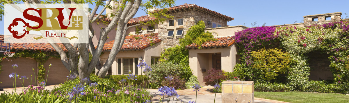A Spanish-style villa in with California landscaping